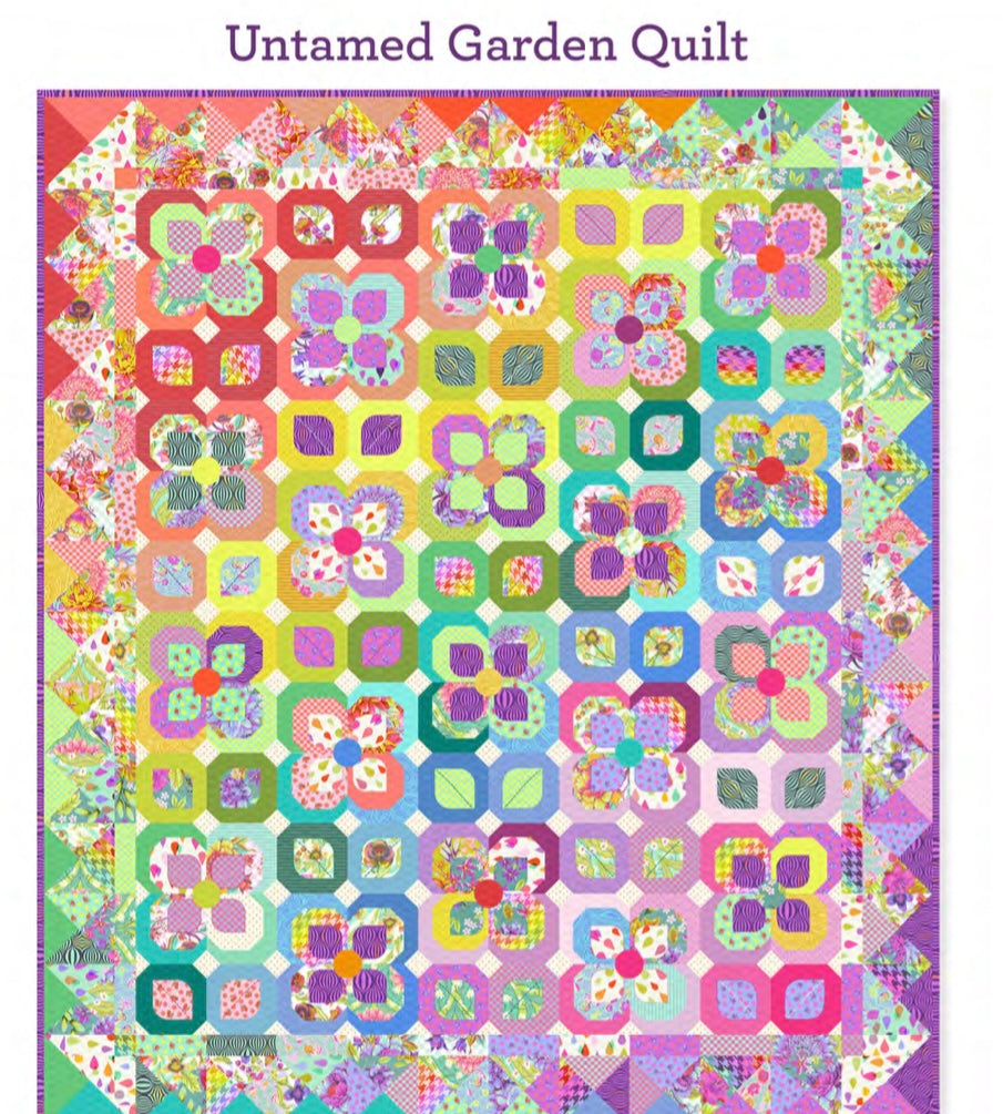 UNTAMED- Tula Pink - Untamed Garden Quilt KIT 63.5”x73.5” – Purple KATZ ...