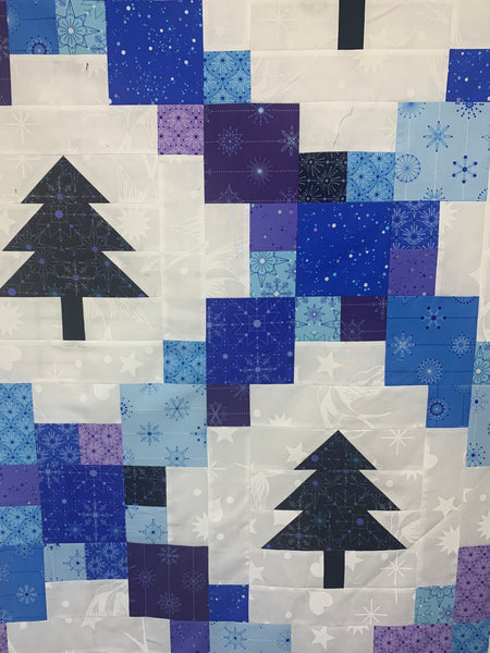 Evergreen Quilt KIT with Deco FROST - Throw Size 60”x72”