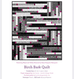 Birch Bark Quilt Kit - featuring B&W Musical and Glaze accents - Pumpkin