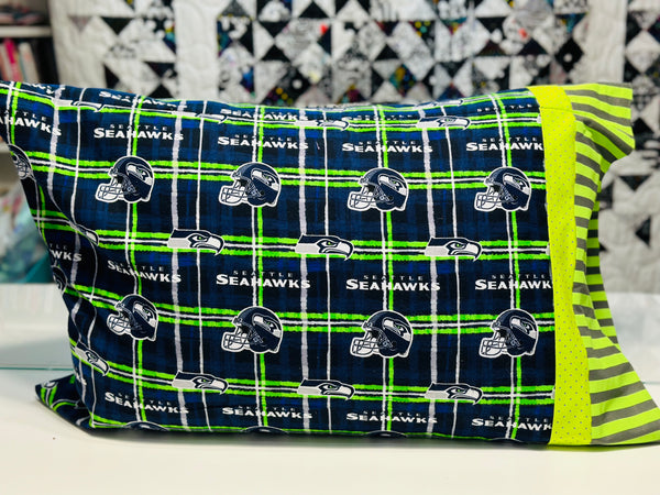 Pillowcase KIT - Flannel Seattle Seahawks