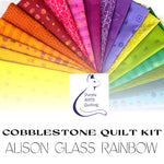 Alison Glass Rainbow -  Cobblestone Quilt KIT   52”x64”