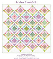 Rainbow Forest Quilt Kit - 93”x93” - Preorder April 2025