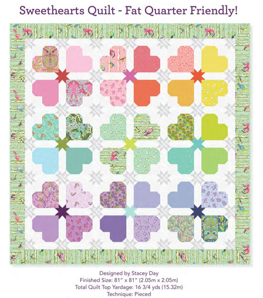 Sweethearts Quilt Kit - 81”x81” - Preorder April 2025