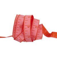 True Colors 2025 RIBBON Measure Twice in Peach Cobbler 5/8" - price per Meter 40”  - preorder April 2025