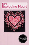 NEW 💜 MINI 💜 Exploding Heart Quilt KIT -   Eye Candy Quilts with GEMMA and Pammie Jane Kitty Litter Laser Black Background