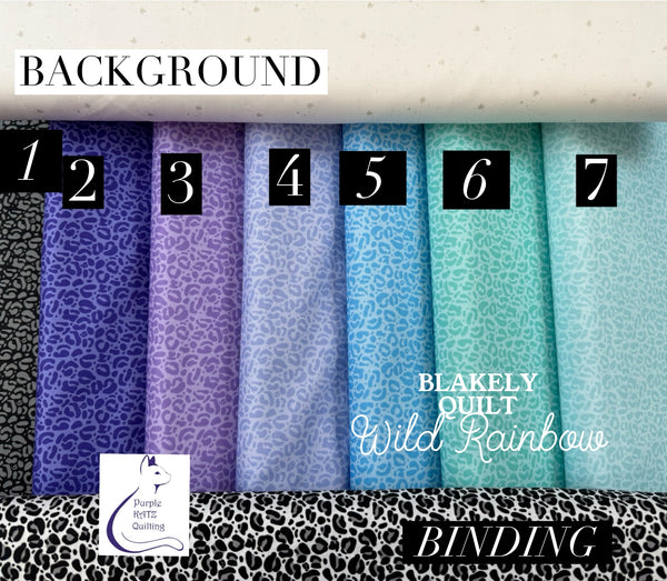 Blakely Quilt - Wild Rainbow - Med Throw 69” square